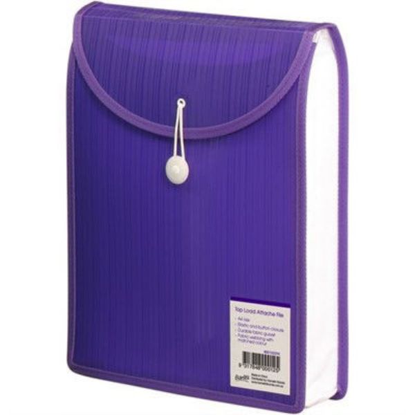 Picture of BANTEX TOP LOAD ATTACHE FILE  A4 - VIOLET
