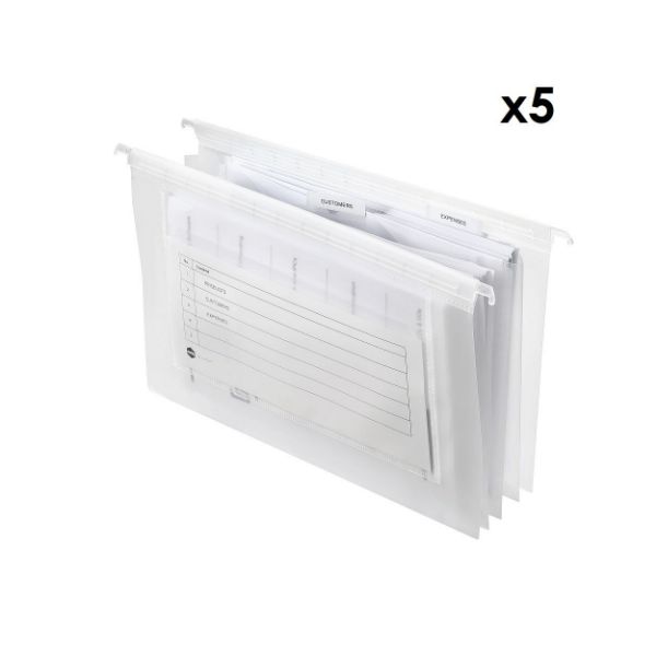 Picture of MARBIG EXPANDING SUSPENSION FILES COMPLETE CLEAR PK5