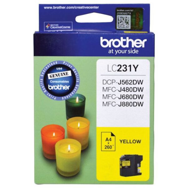 Picture of Brother 231 Yellow Ink