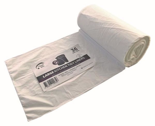 Picture of BIN LINER KITCHEN TIDY BIO LARGE 36L WHITE
