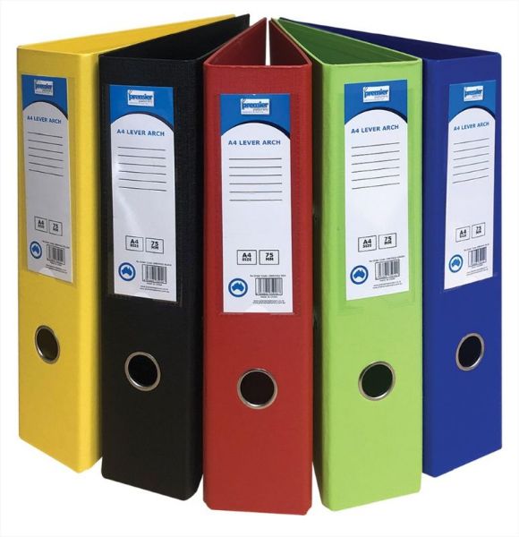 Picture of LEVER ARCH FILEPVC A4 - YELLOW