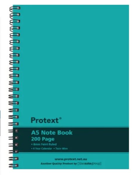 Picture of PROTEXT A5 200PG NOTEBOOK - AQUA
