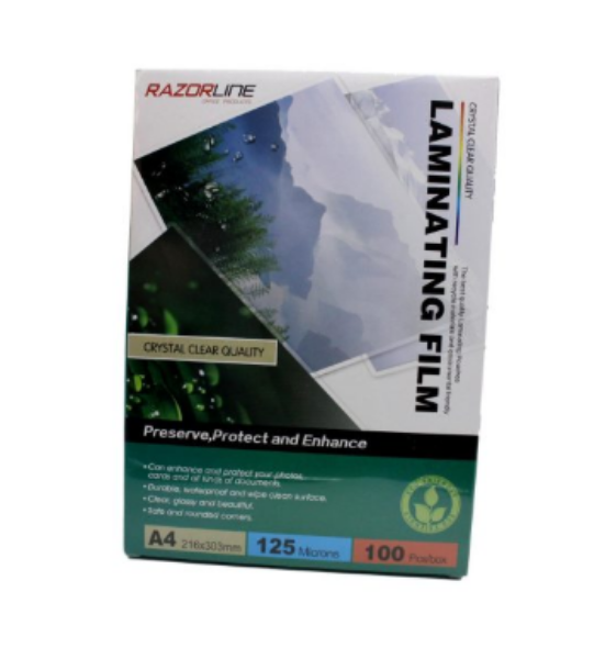 Picture of RAZORLINE LAMINATING POUCH A4 125MIC