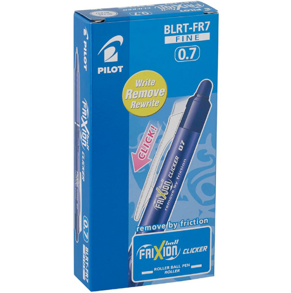 Picture of PEN PILOT FRIXION CLICKER FINE BLUE BOX12