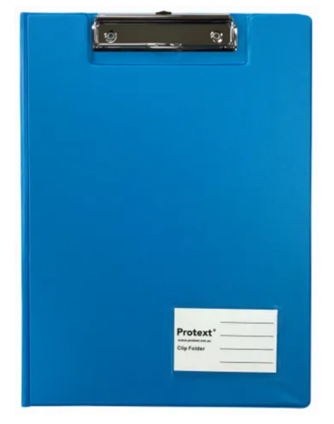 Picture of PROTEXT A4 PP CLIPFOLDER BLUE