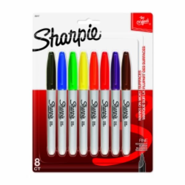 Picture of SHARPIE PERMANENT MARKER ASSORTED PK 8