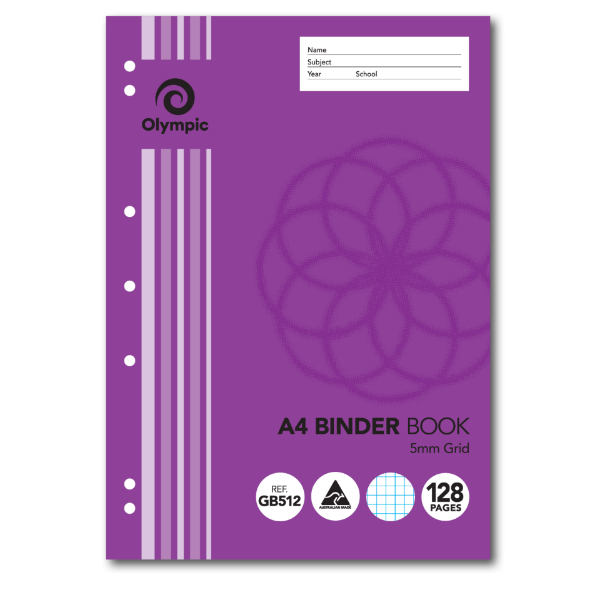Picture of OLYMPIC GRID BINDER BOOK 5 MM 128 PG