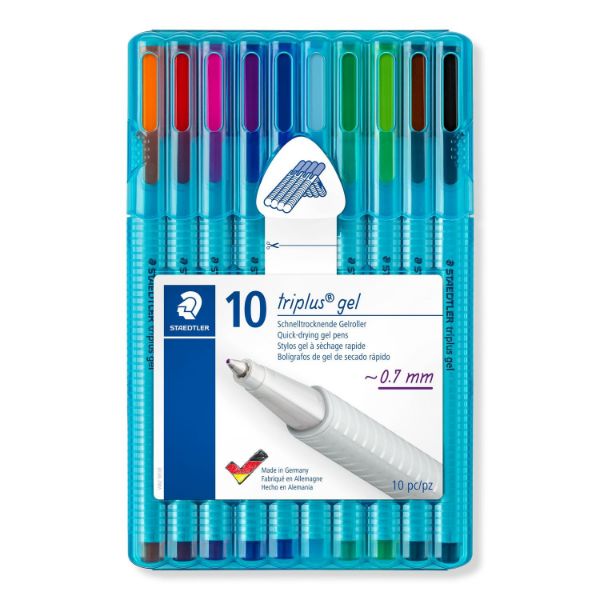 Picture of STAEDTLER GEL PEN TRIPLUS 462 ASSORTED PK10