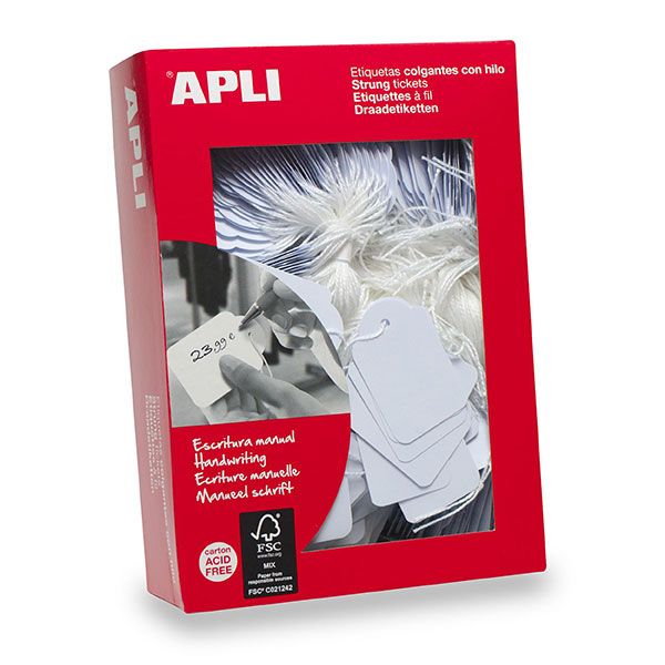 Picture of APLI STRUNG TICKETS 00383 7MMX19MM BOX 1000
