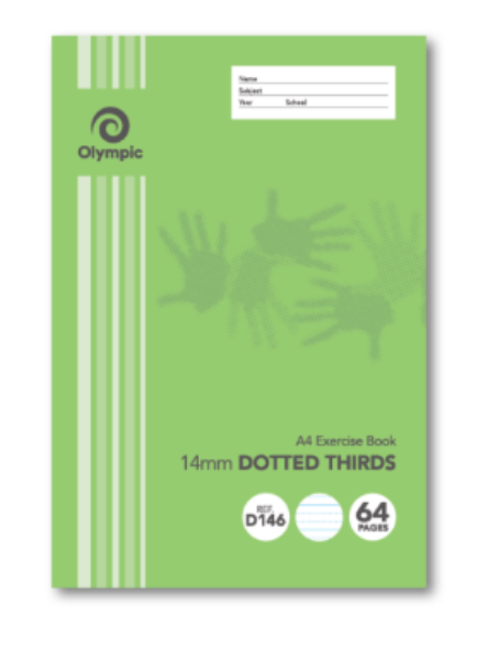 Picture of OLYMPIC EXERCISE BOOK DOTTED THIRDS 14MM 64PG