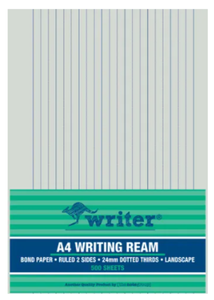 Picture of PACK 50 A4 24MM DOTTED THIRDS LANDSCAPE PAPER