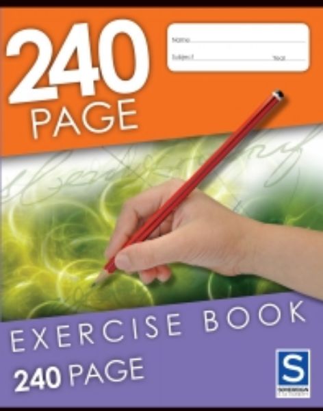 Picture of SOVEREIGH EXERCISE BOOK 225X175MM 8MM RULED 240PG