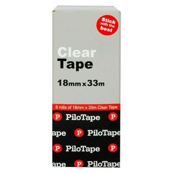 Picture of PILOTAPE CLEAR TAPE 18MM X 33M BX8