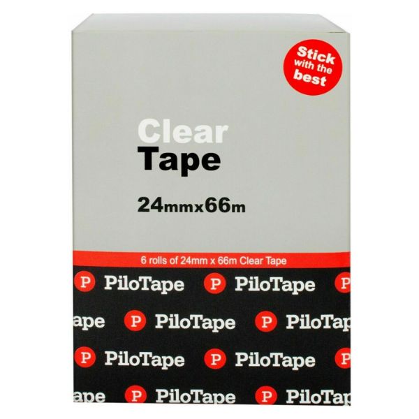 Picture of PILOTAPE CLEAR TAPE 24MM X 66M BOX 6