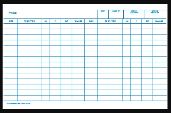 Picture of ZIONS STOCK CARD - WHITE 5 X 8