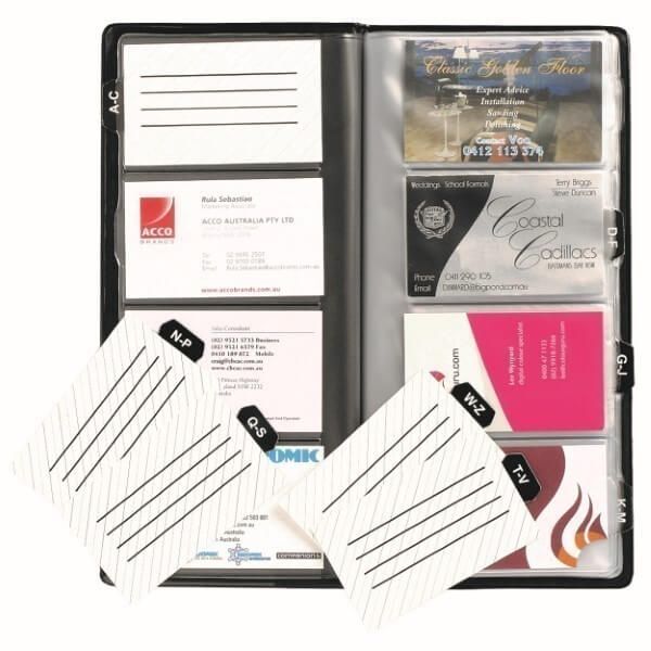 Picture of BUSINESS CARD BOOK 96 CAPACITY - BLACK