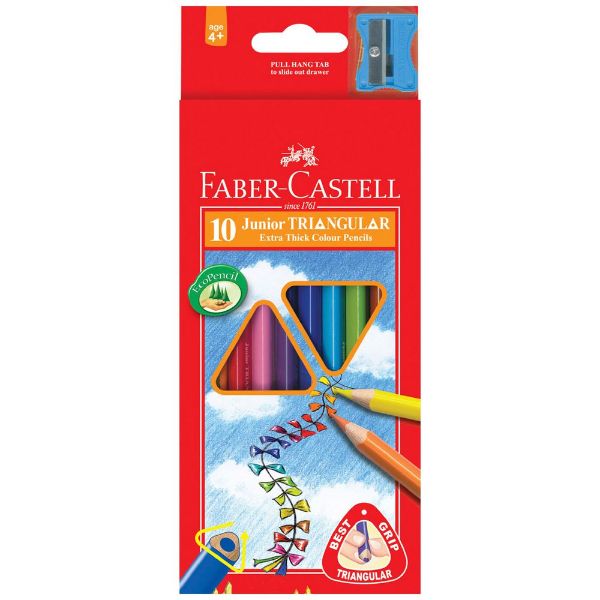 Picture of FABER-CASTELL JUNIOR GRIP TRIANGULAR PENCILS PK 12