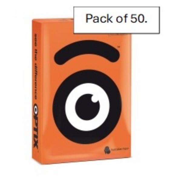 Picture of OPTIX COPY PAPER A4 80GSM JANZ ORANGE PK 50