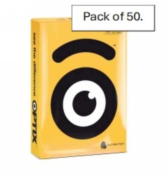 Picture of OPTIX COPY PAPER A4 80GSM PATI OCHRE PK 50