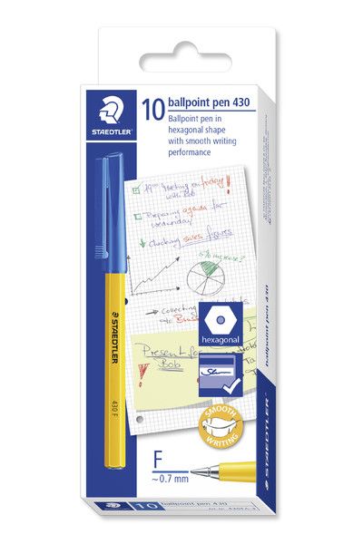 Picture of STAEDTLER STICK 430 FINE BLUE