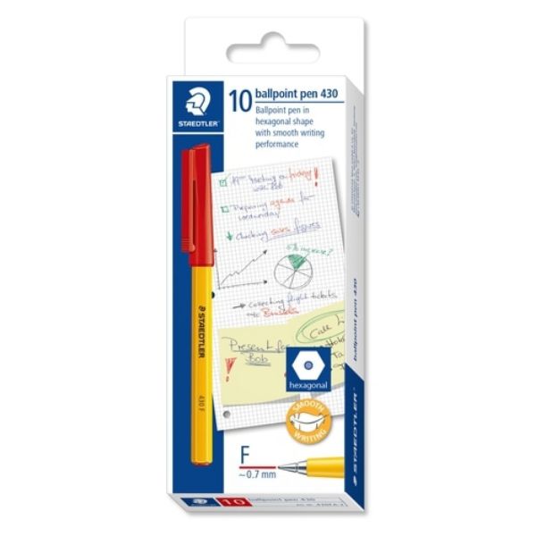 Picture of STAEDTLER STICK 430 FINE RED