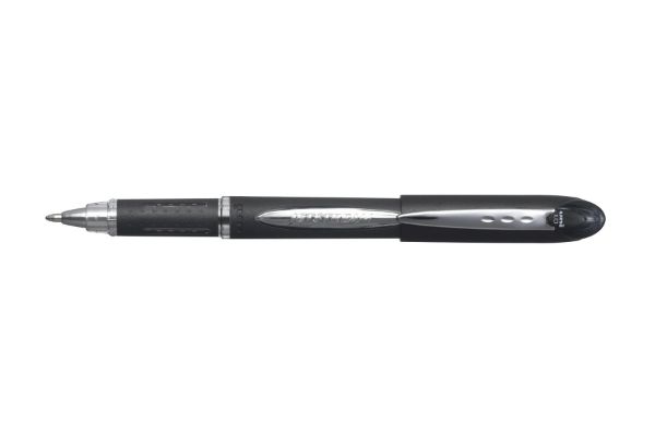 Picture of UNI JETSTREAM BLACK MEDIUM ROLLERBALL PEN CAPPED