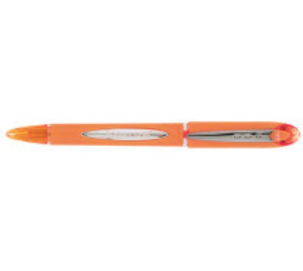 Picture of UNI JETSTREAM ORANGE MEDIUM ROLLERBALL PEN CAPPED
