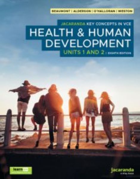 Picture of JACARANDA KEY CONCEPTS IN HEALTH & HUMAN DEVELOPMENT UNITS 1 & 2 8TH ED