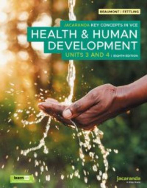 Picture of JACARANDA KEY CONCEPTS IN HEALTH & HUMAN DEVELOPMENT UNITS 3 & 4 8TH ED