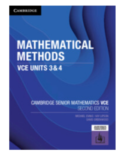 Picture of CAMBRIDGE MATH METHODS UNITS 3 & 4 2ND ED
