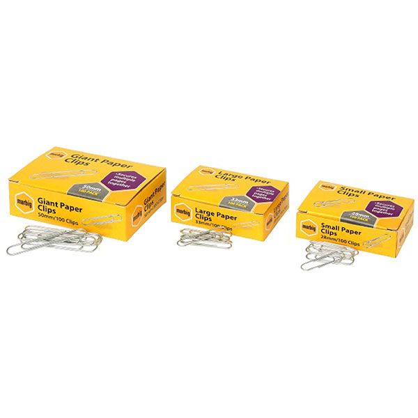 Picture of MARBIG PAPER CLIPS 33MM LARGE CARTON