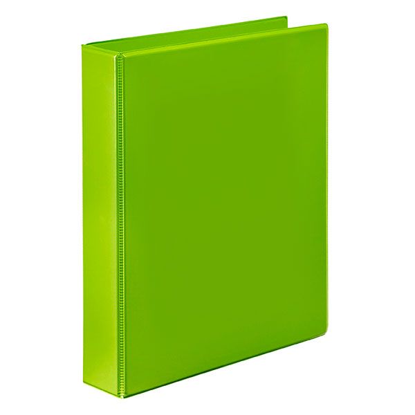 Picture of MARBIG CLEARVIEW INSERT BINDER A4 2 RING 25MM LIME
