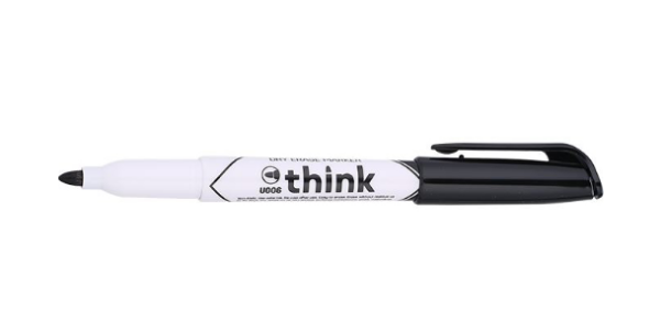 Picture of DELI WHITEBOARD MARKER BULLET TIP FINE BLACK