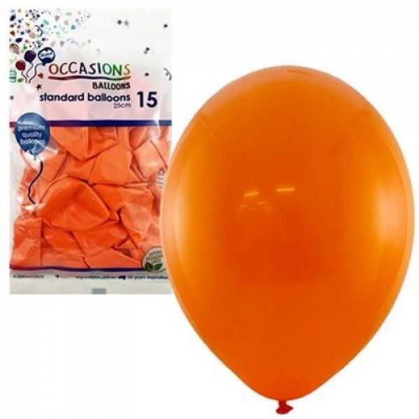 Picture of BALLOONS 25CM ORANGE PK 15