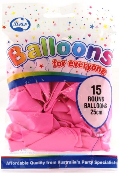 Picture of BALLOONS 25CM FUCHSIA PINK PK 15