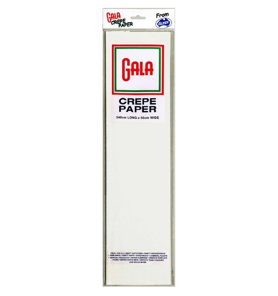 Picture of CREPE PAP GALA 240X50CM WHITE