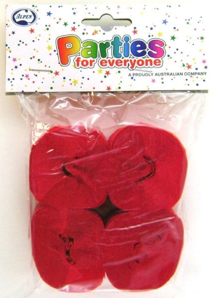 Picture of STREAMERS CREPE ALPEN P4 SCARLET