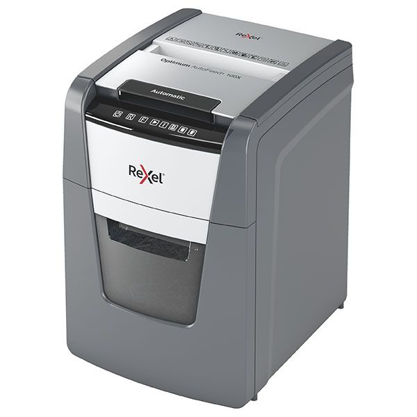Picture of REXEL OPTIMUM AUTOFEED PAPER SHREDDER 100X CROSS CUT