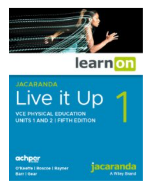 Picture of JACARANDA LIVE IT UP 1 VCE PHYSICAL EDUCATION UNITS 1 & 2 5TH ED (DIGITAL)