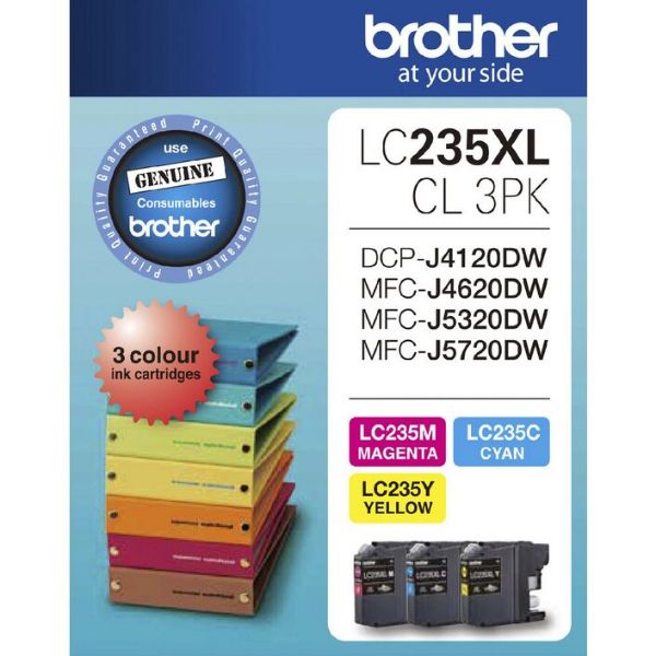 Picture of BROTHER LC235XL CMY COLOUR PACK