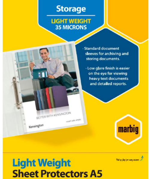 Picture of MARBIG A4 PLASTIC POCKETS PK 10