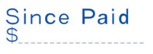 Picture of PRE-INKED STAMP - SINCE PAID