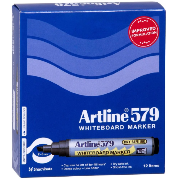 Picture of ARTLINE 579 WHITEBOARD MARKER GREEN BX12